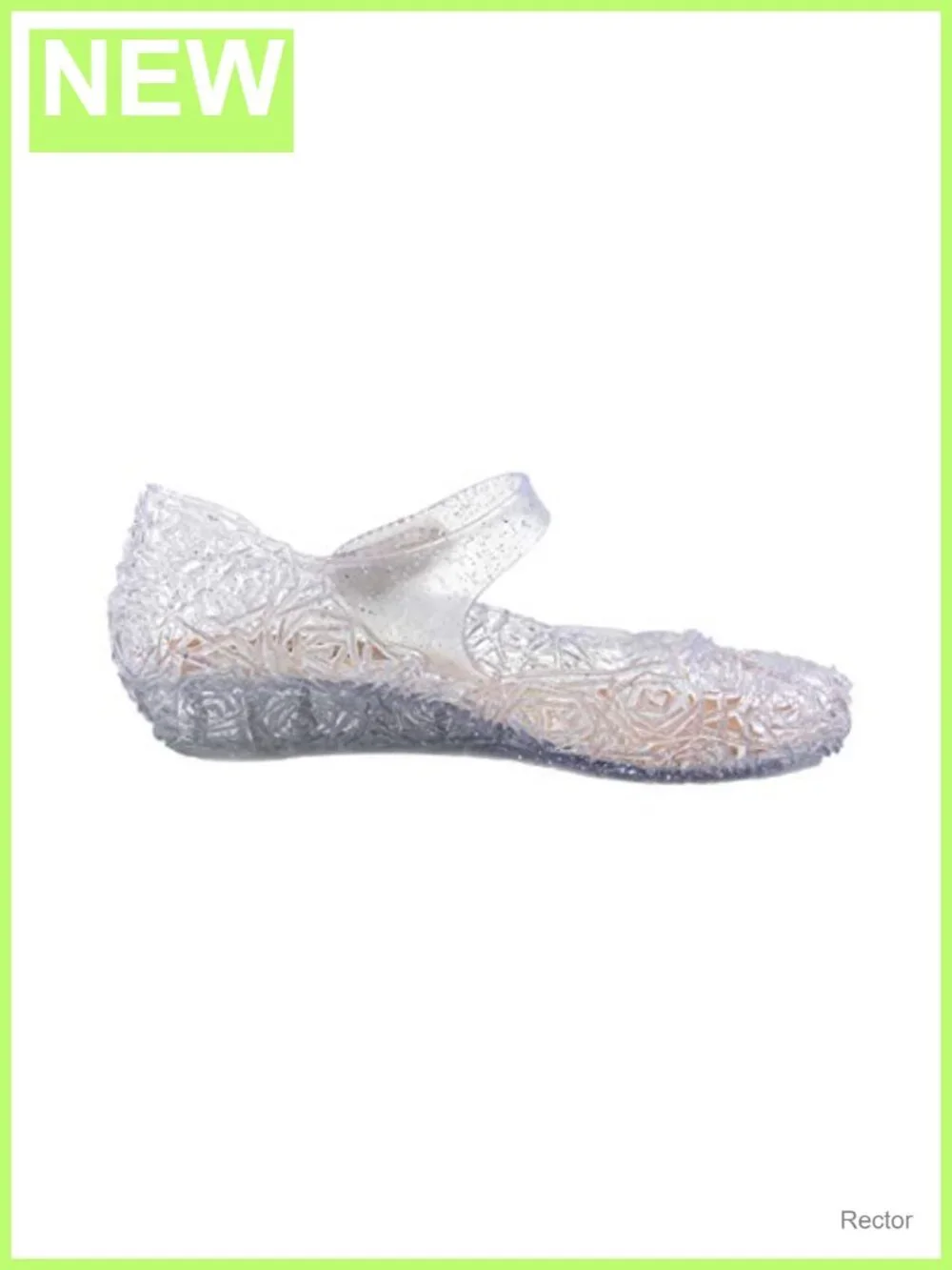 GUGUYeah Toddler Girls Jelly Flats Dress Shoes